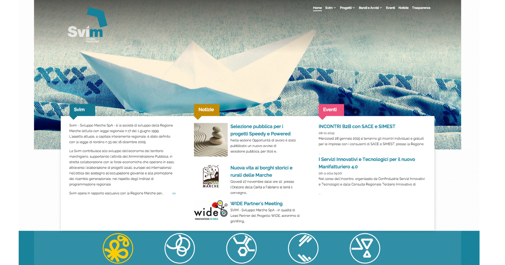 Sito web - Home page